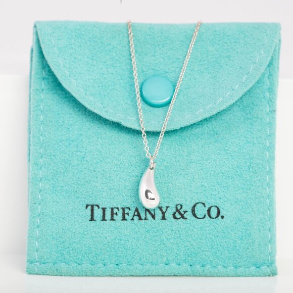 Tiffany & Co. Jewelry - Authentic Tiffany & Co .925 Elsa Peretti Teardrop Pendant Necklace